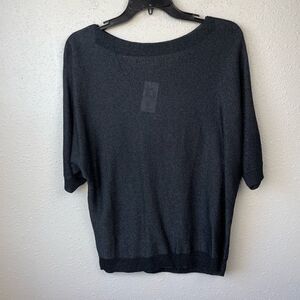 NWT Como Black Blouse Top Size M